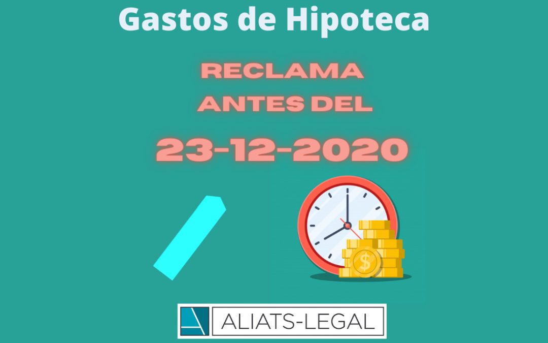 QUÉ DICE EL TJUE SOBRE LA PRESCRIPCIÓN DE LA RECLAMACIÓN DE GASTOS HIPOTECARIOS